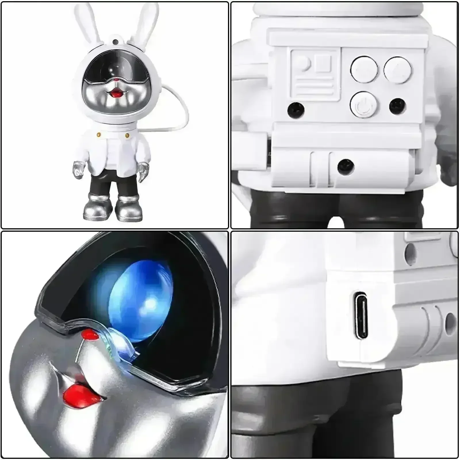 Cute Rabbit Galaxy Projector Night Lamp - Image 14