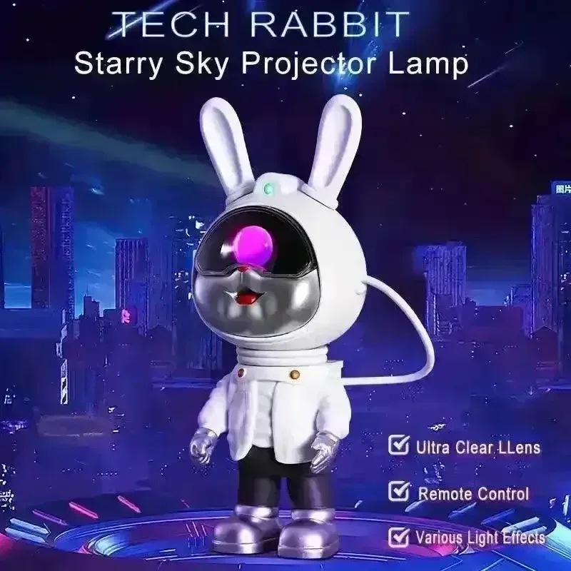 Cute Rabbit Galaxy Projector Night Lamp - Image 3