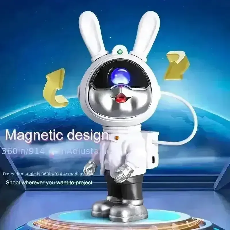 Cute Rabbit Galaxy Projector Night Lamp - Image 4