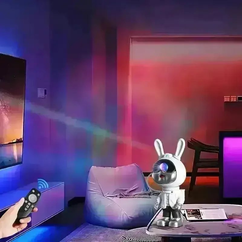 Cute Rabbit Galaxy Projector Night Lamp - Image 8