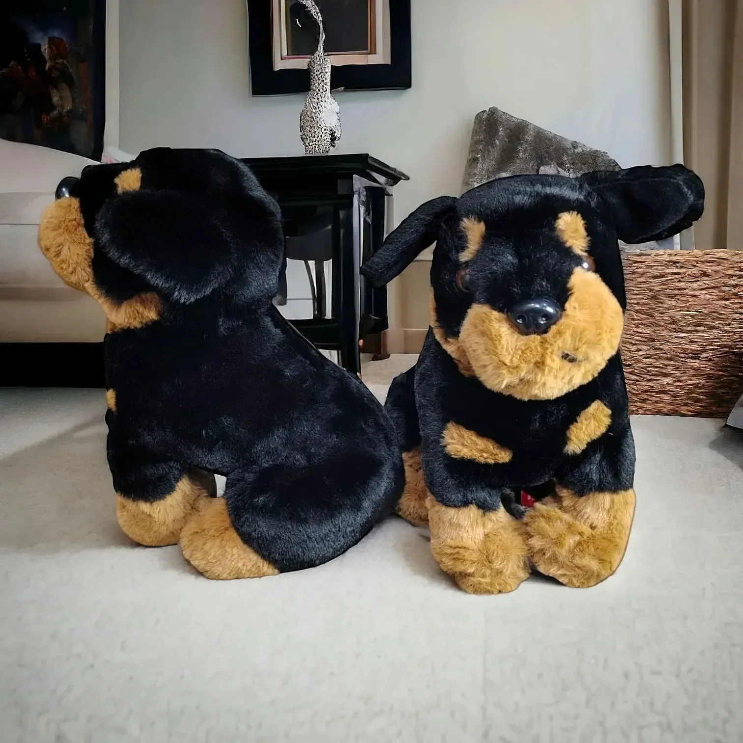 Cute Rottweiler Dog Plush Toy (35 cm) - Image 2