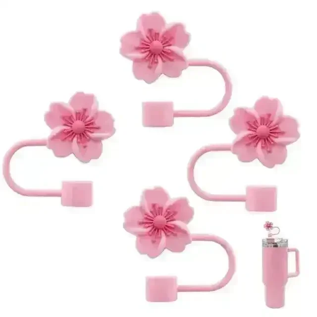 Cute Silicone Straw Covers Cap for Stanley Cup (4 Pcs) - Image 15