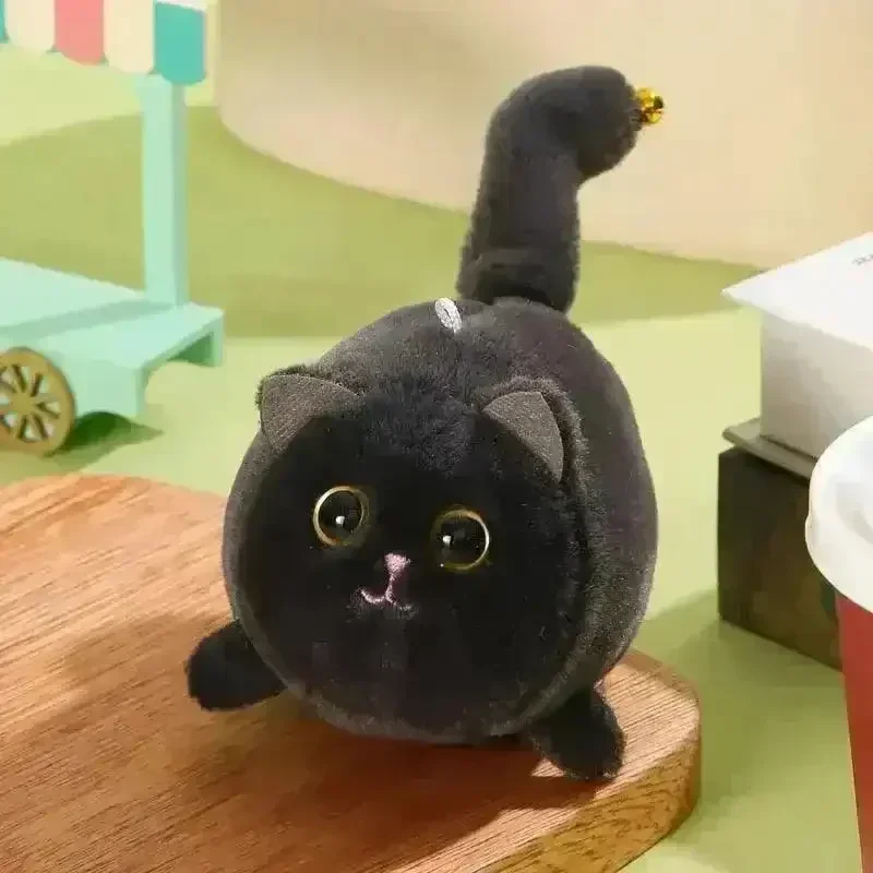 Cute Wagging Tail Plush Cat Keychain - Image 7