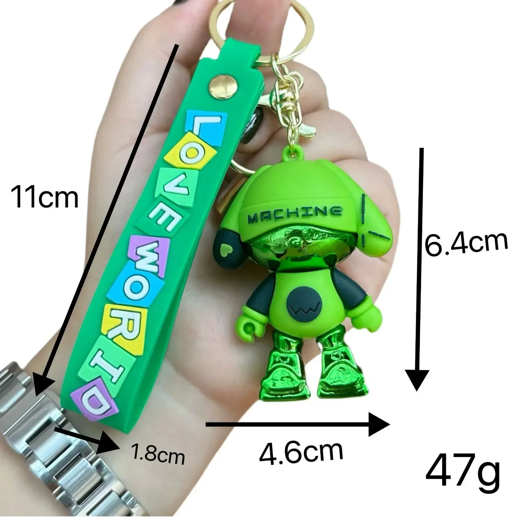 Cyber Pup Love World Keychain - Image 6