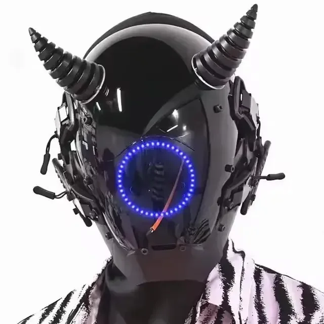 Cyberpunk LED Cosplay Helmet Mask - Image 20