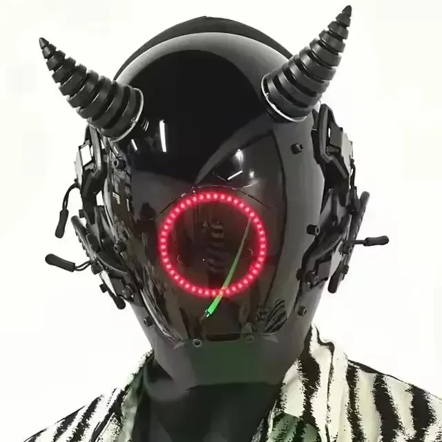 Cyberpunk LED Cosplay Helmet Mask - Image 21