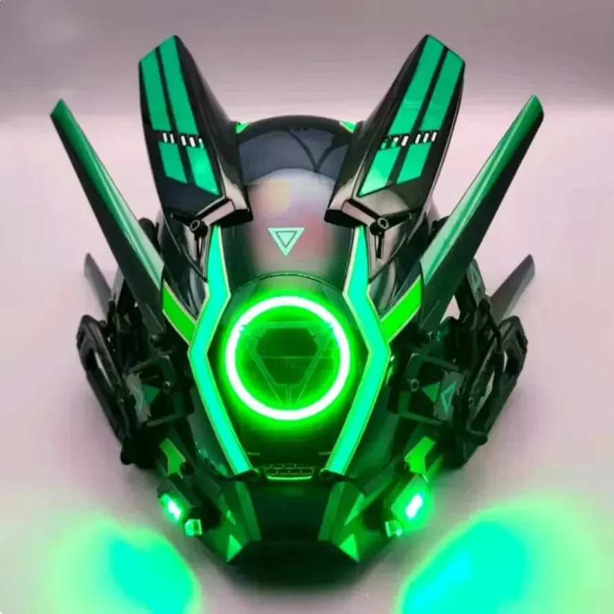 Cyberpunk LED Cosplay Helmet Mask - Image 22