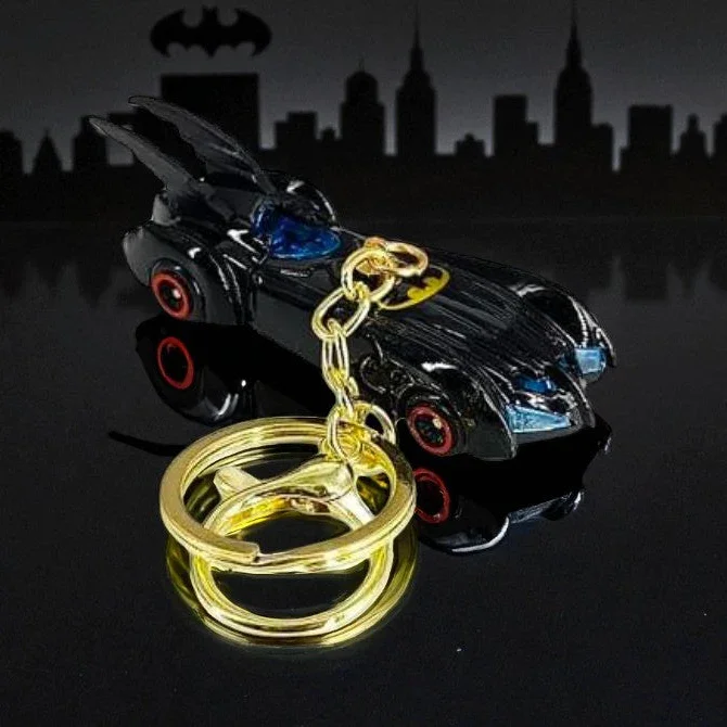 Dark Knight Batmobile Metal Keychain - Image 2