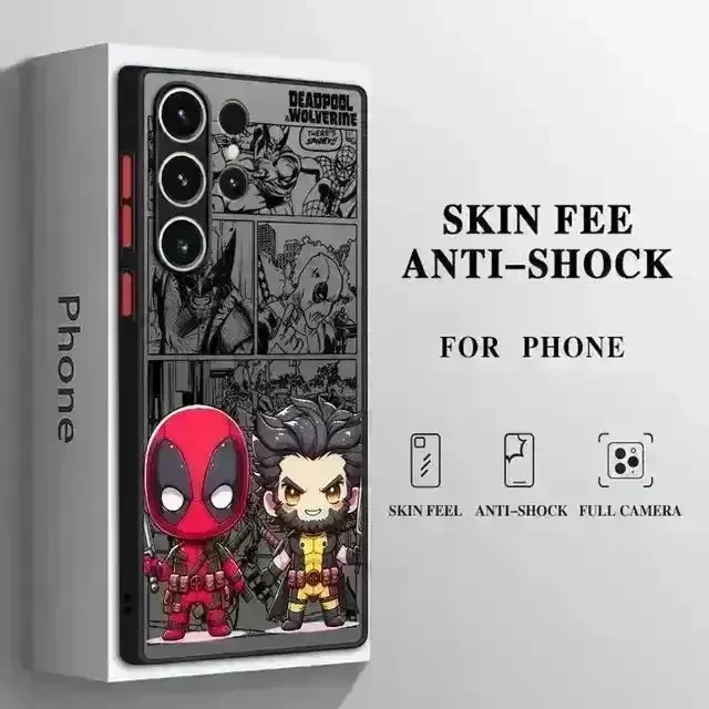 Deadpool vs Wolverine Matte Phone Case (For Samsung) - Image 6