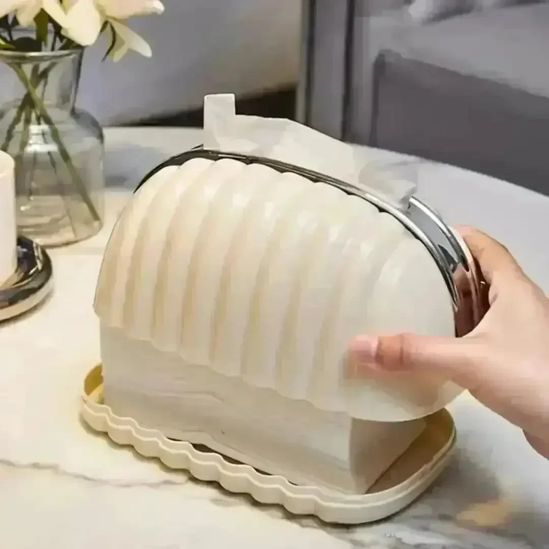 Decorative Shell Bag Tissue Holder - Image 2
