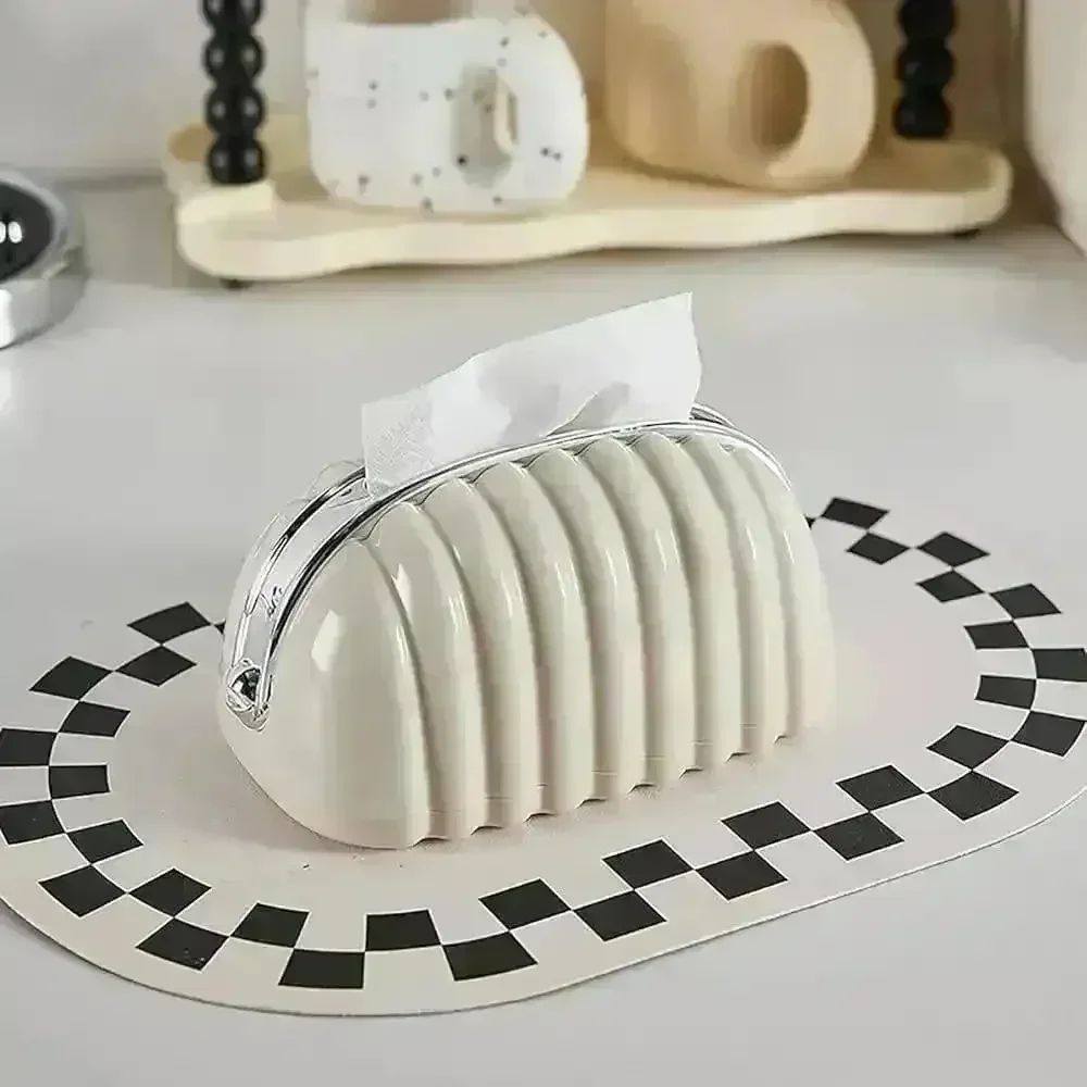 Decorative Shell Bag Tissue Holder - Image 6