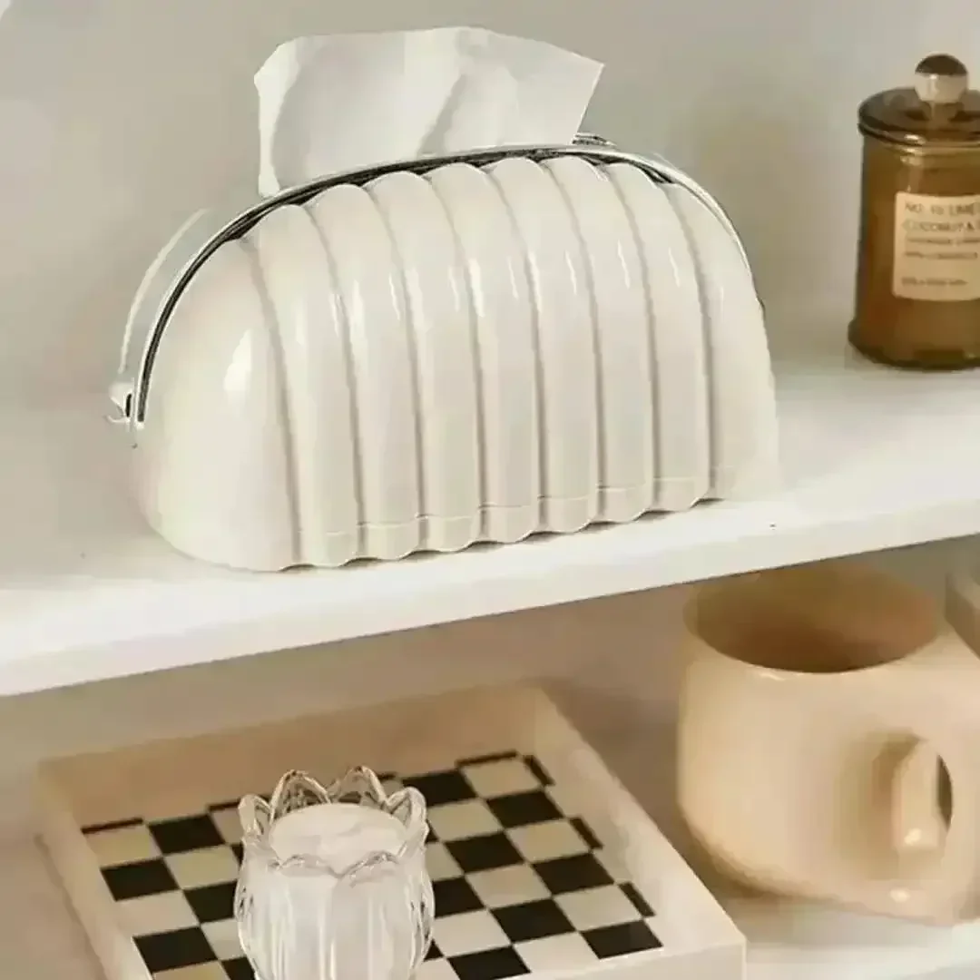 Decorative Shell Bag Tissue Holder - Image 9