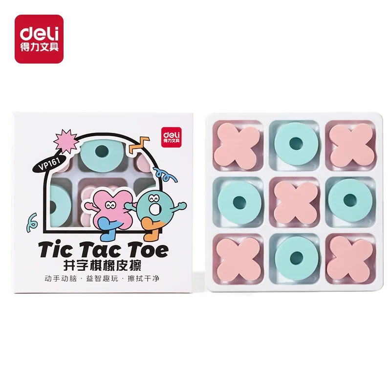 Deli VP161 Tic Tac Toe Erasers (Set of 9) - Image 4
