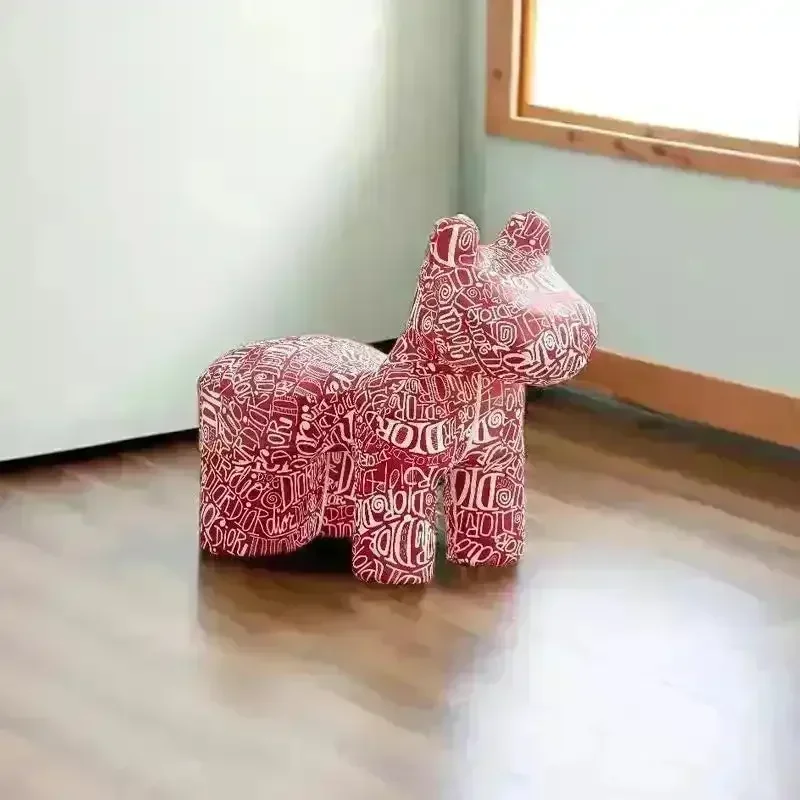 Designer Pony Mini Sofa cum Stool - Image 4