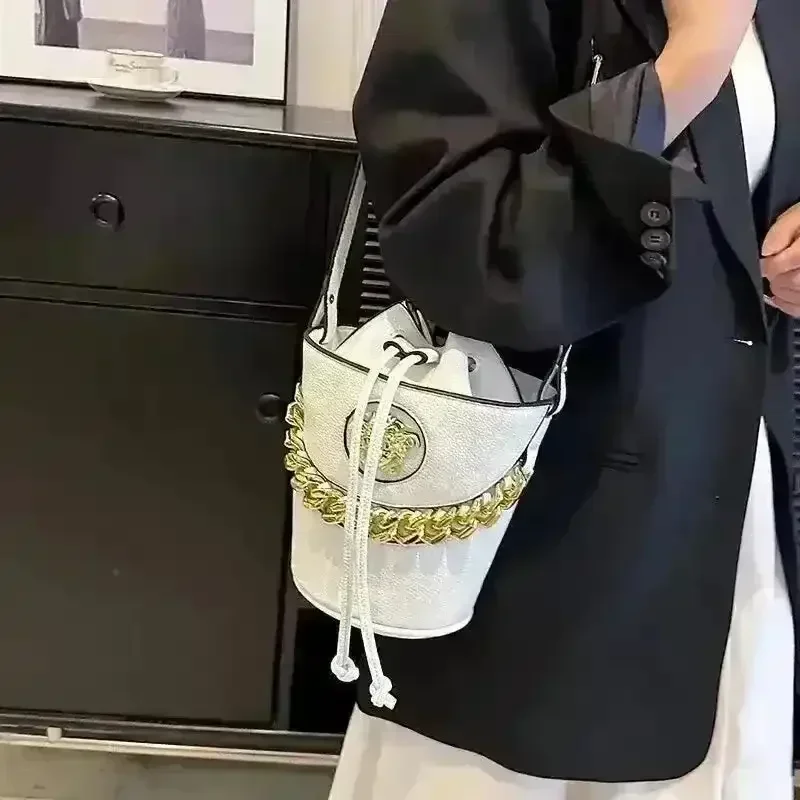 Designer V Bucket Bag - Image 2