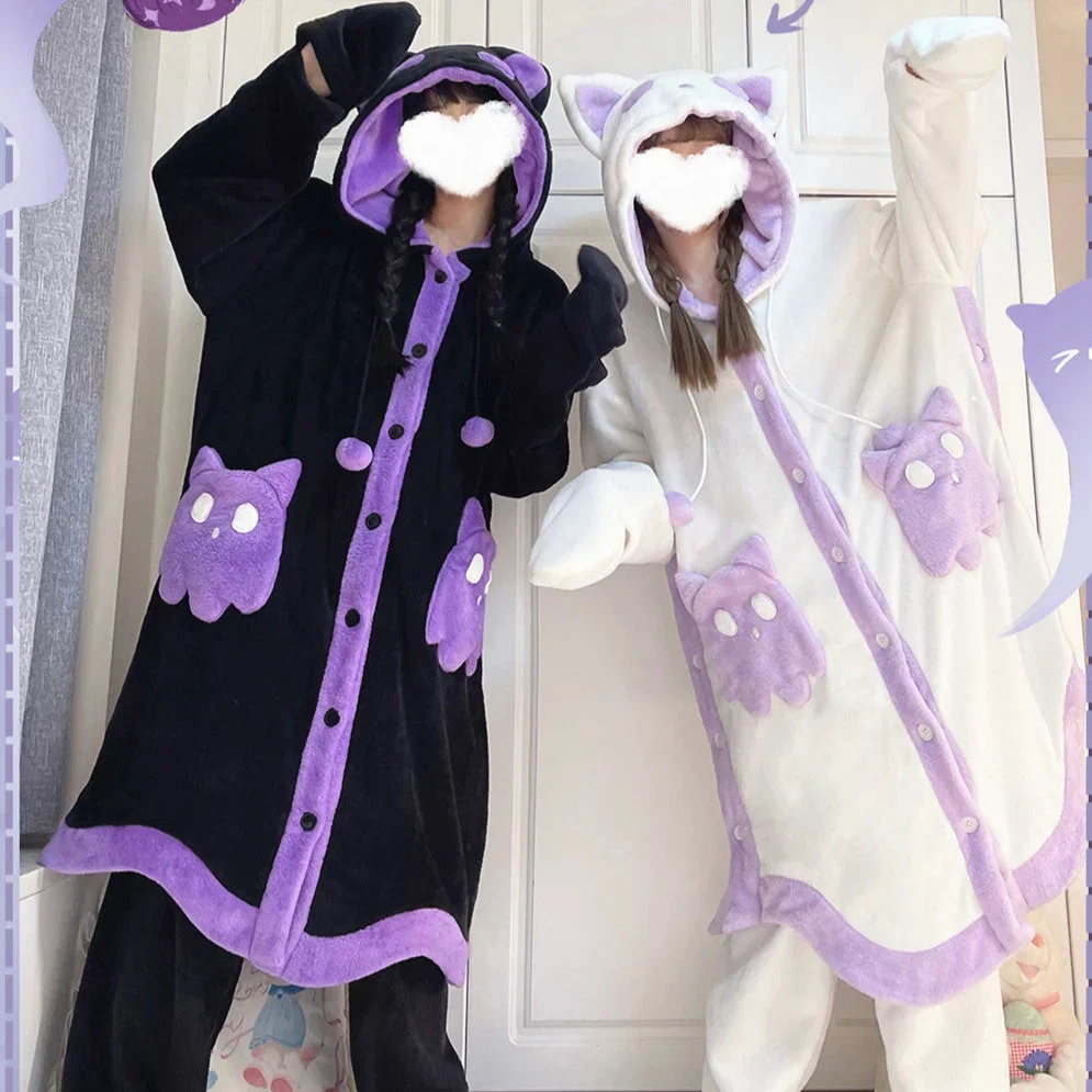Devil Cat Couple Pajama Set