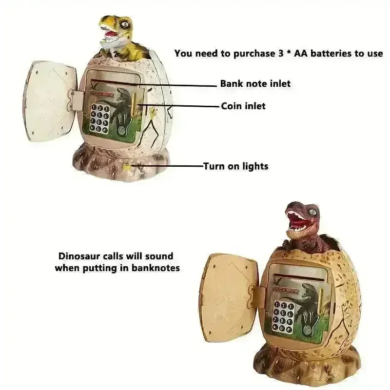 Dino ATM Savings Piggy Bank - Image 3