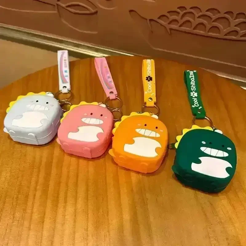 Dinosaur Silicon Coin Pouch Keychain - Image 4
