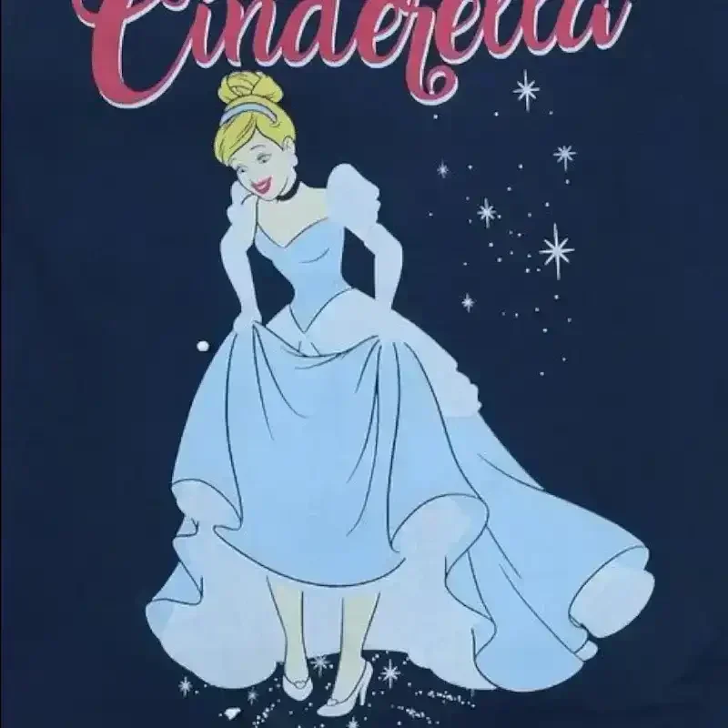 Cinderella Print Round-Neck T-shirt - Image 3