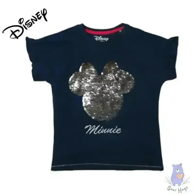 Minnie Mouse Sequinned Round-Neck T-shirt - Image 3