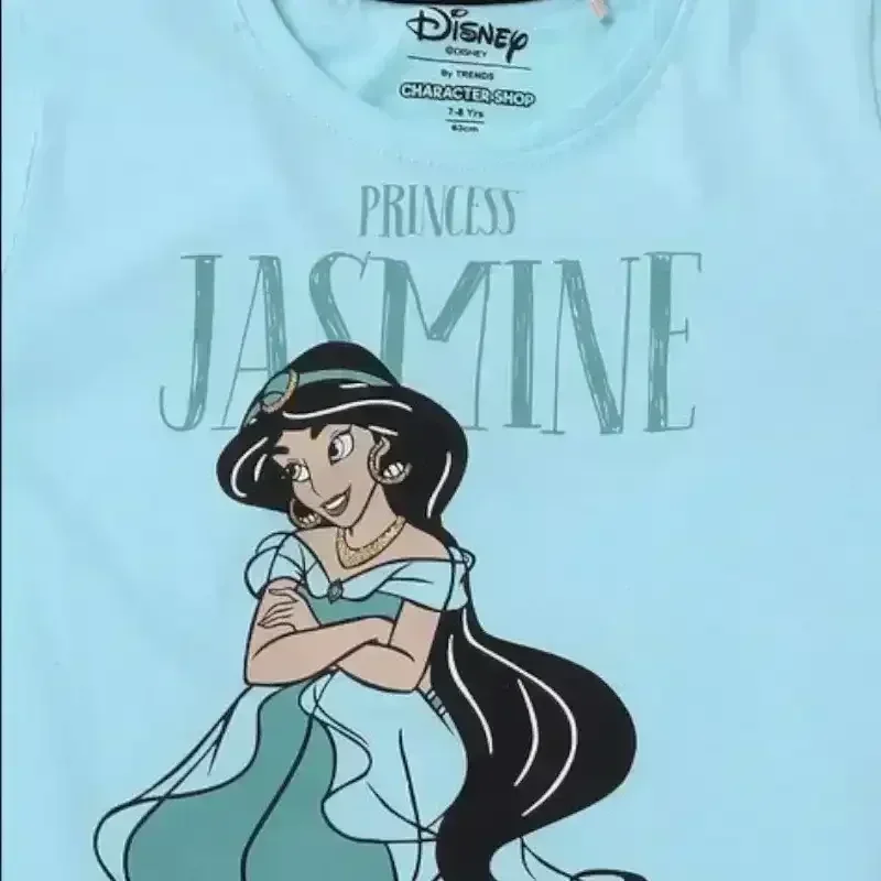 Princess Jasmine Print Crew-Neck T-shirt - Image 3