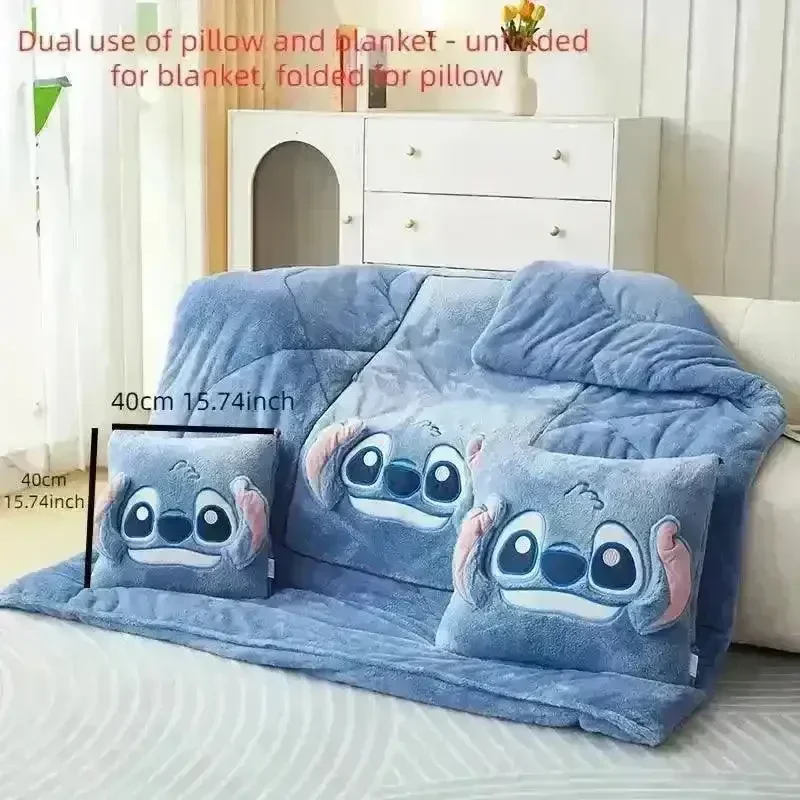 DSNY Stitch 2 in 1 Pillow and Blanket Set - Image 4