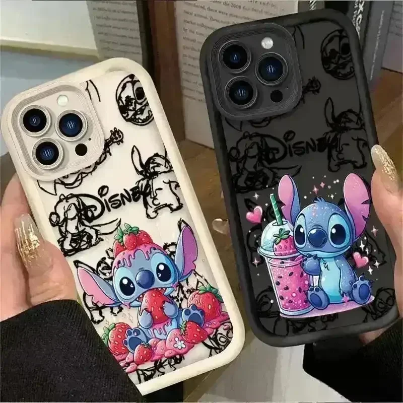 DSNY Stitch Strawberry Case (For iPhones)