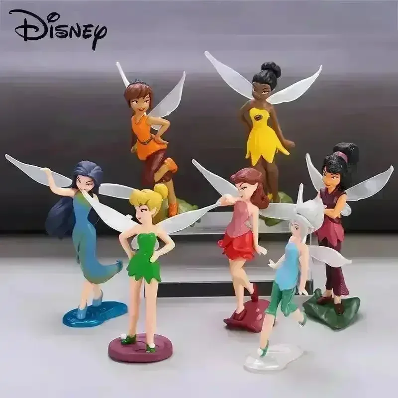 DSNY Tinkerbell Flower Fairies Action Figure Set (7 pcs)