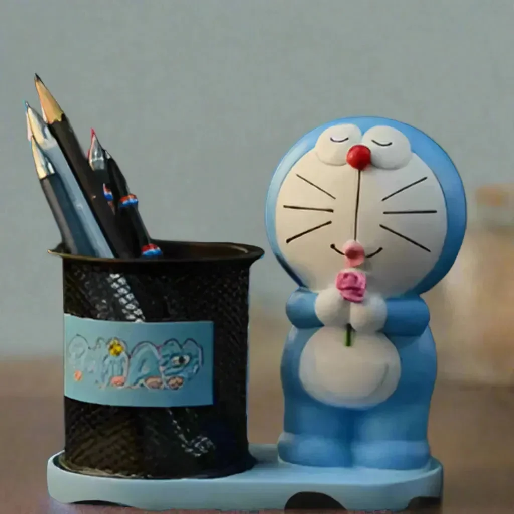 Doraemon Metal Mesh Pen Stand - Image 8