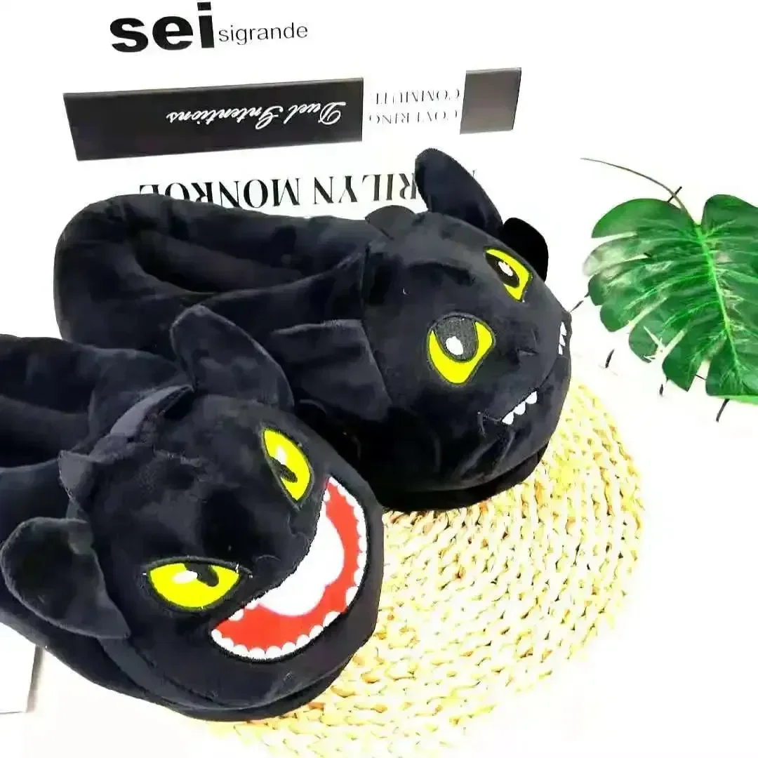Dragon Duo Indoor Plush Slippers - Image 2