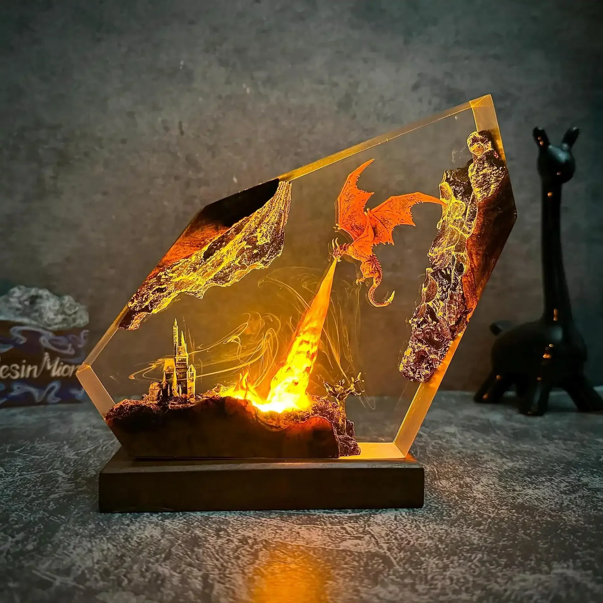 Dragon Glory Resin Night Light - Image 4