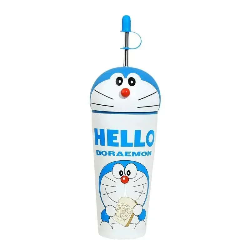 Duo-Sip Doraemon & Dorami Sipper Tumbler (600 ml) - Image 7