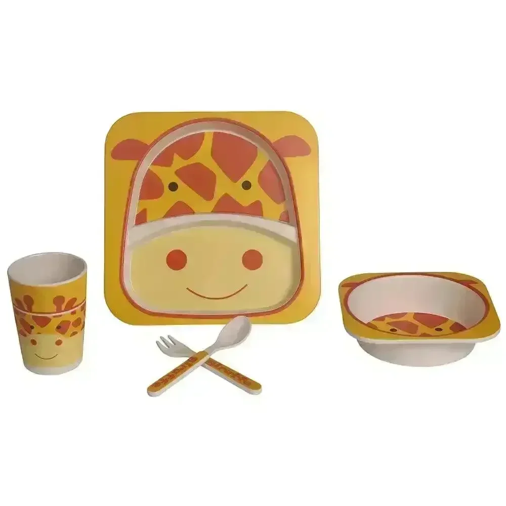 Eco-friendly Bamboo Fibre Kids Dinnerware (Set of 5) - Image 10