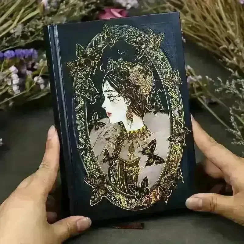 Elegant Retro Anime Hardcover Notebook - Image 12