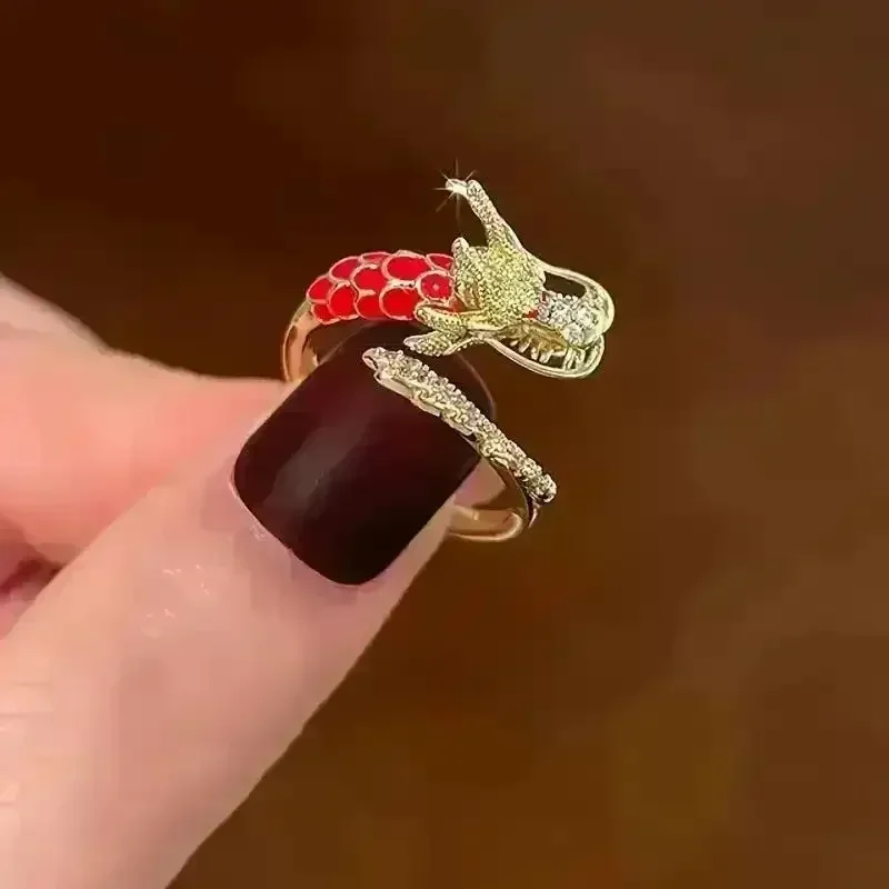 Enchanting Dragon Year Zodiac Ring - Image 2