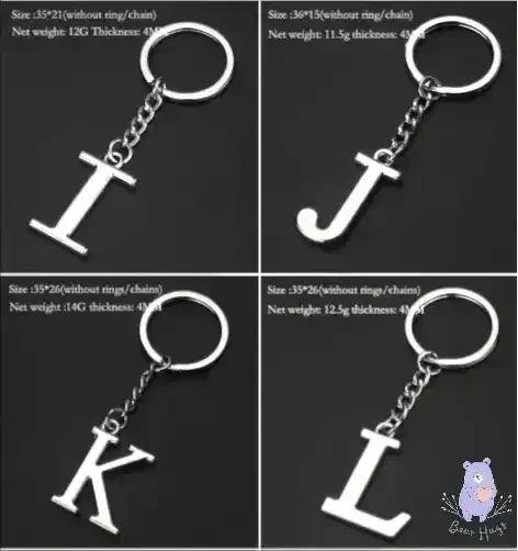 English Letters Keychain A to Z - Image 11