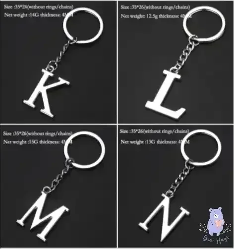 English Letters Keychain A to Z - Image 12