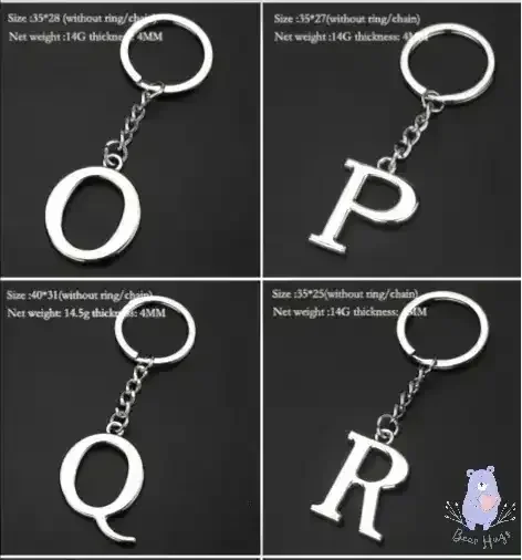 English Letters Keychain A to Z - Image 13