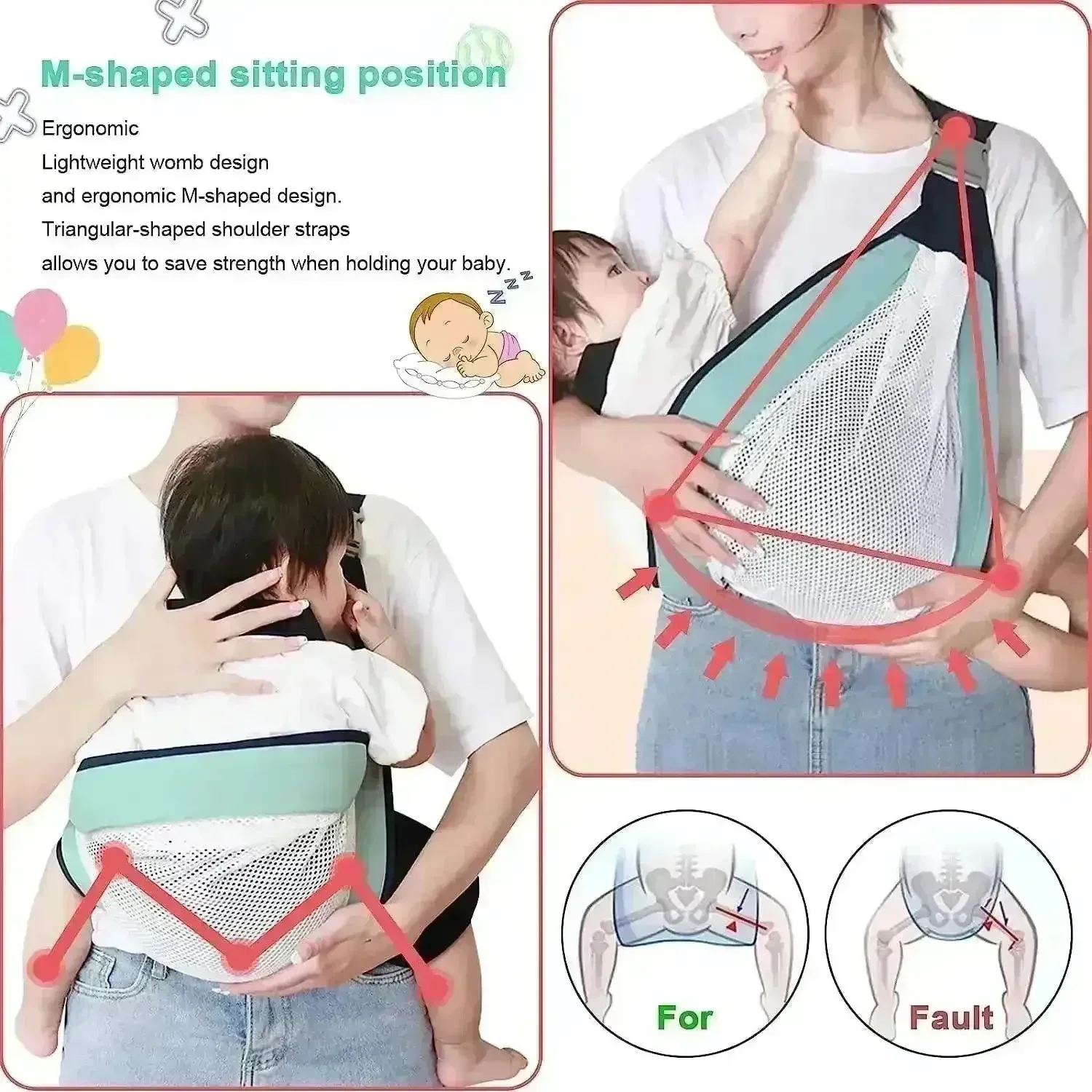 Ergonomic 3D Mesh Baby Carrier - Image 8