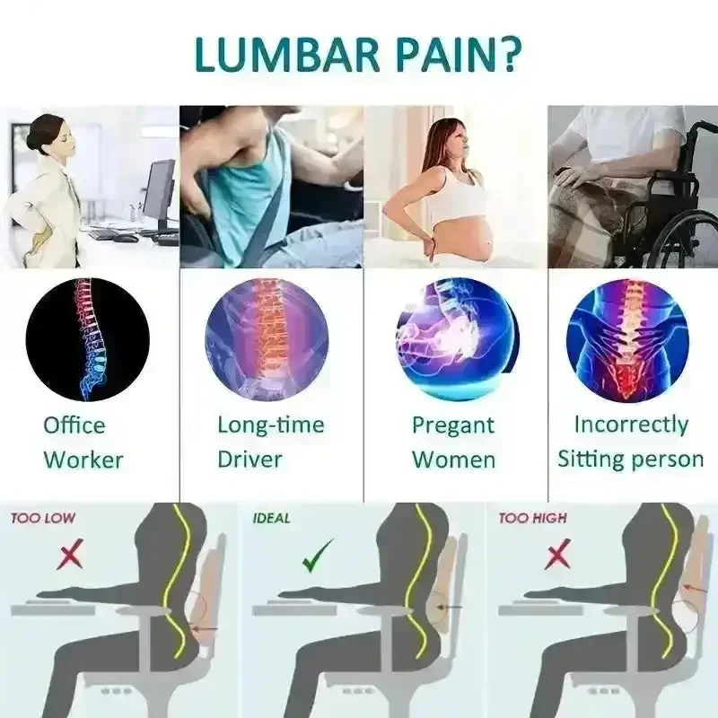 Ergonomic Lumbar Support Pillow - Image 2