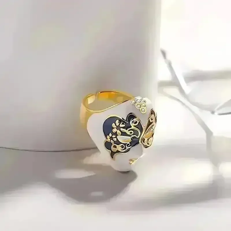 Exquisite Chinese Opera Face Mask Ring - Image 3