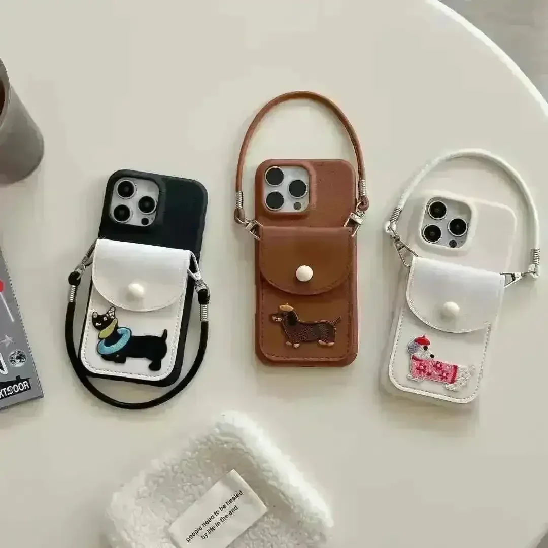 Fashionable Puppy Wallet Phone Case (For iPhones) - Image 2