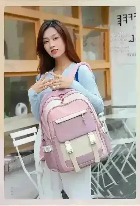 Feather-Light Fashion College Backpack - Image 2