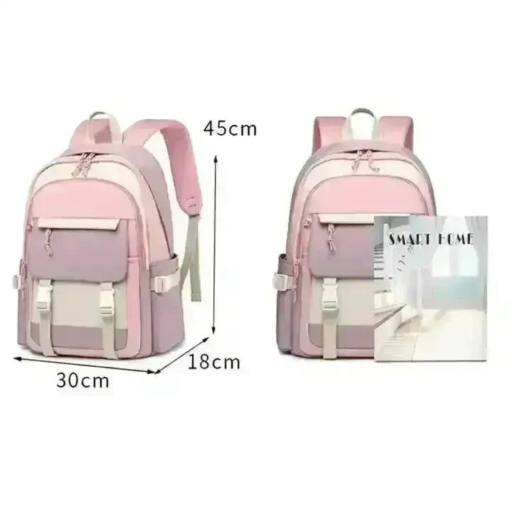 Feather-Light Fashion College Backpack - Image 21