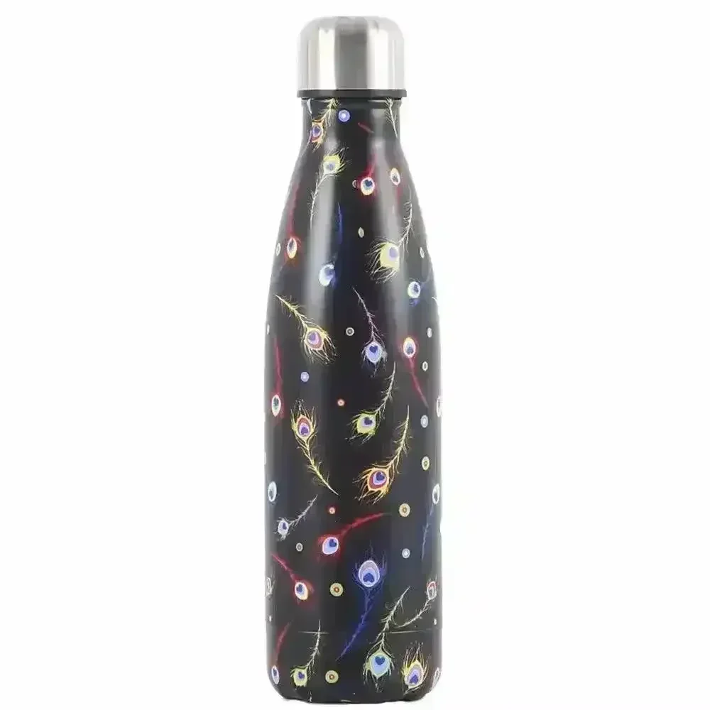Feather Print Cola Metal Water Bottle (500 ml) - Image 7