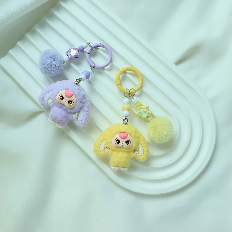 Baby Three Floppy Ears Flocked Keychain - Image 2