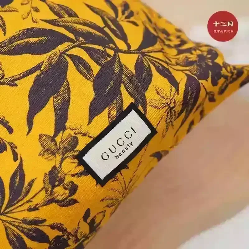 Floral Designer Drawstring Makeup Pouch - Image 3