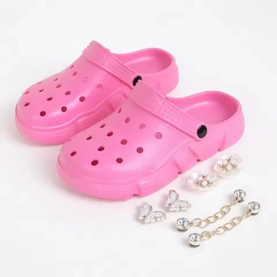 Floral & Rhinestone Comfort Clogs - Image 5