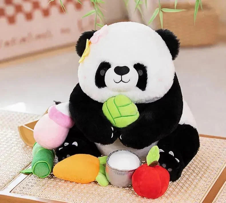 Panda Bloom Fluffy Blossom Plush - Image 2