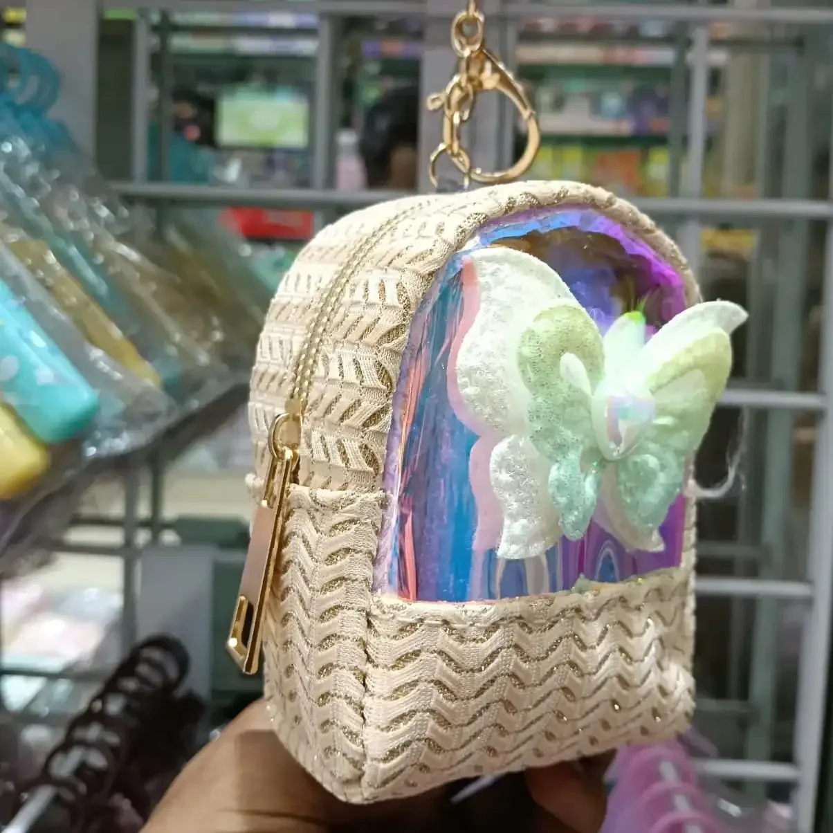 Fluttering Butterfly Coin Purse Keychain - Image 13